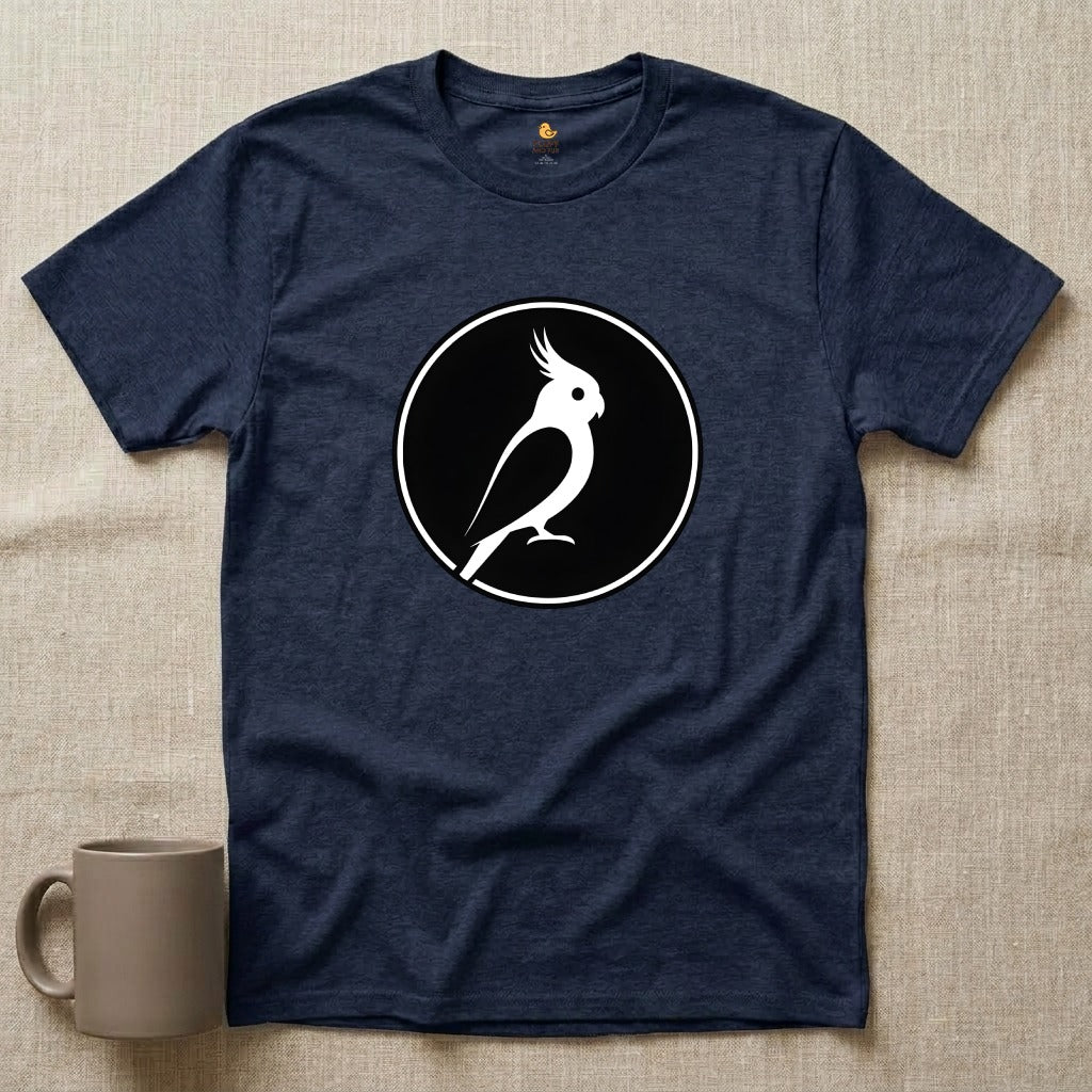 Cockatiel Silhouette Circle