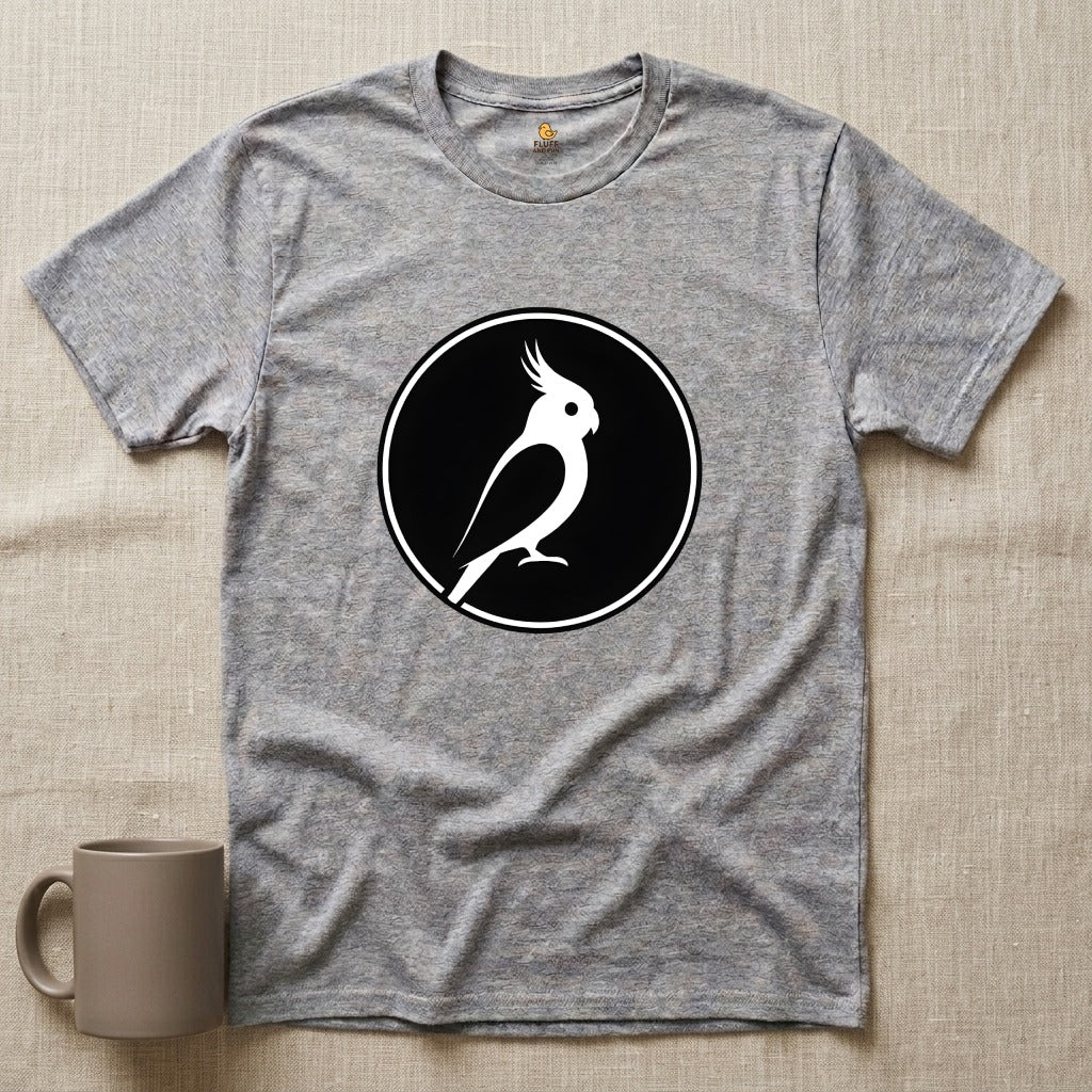 Cockatiel Silhouette Circle