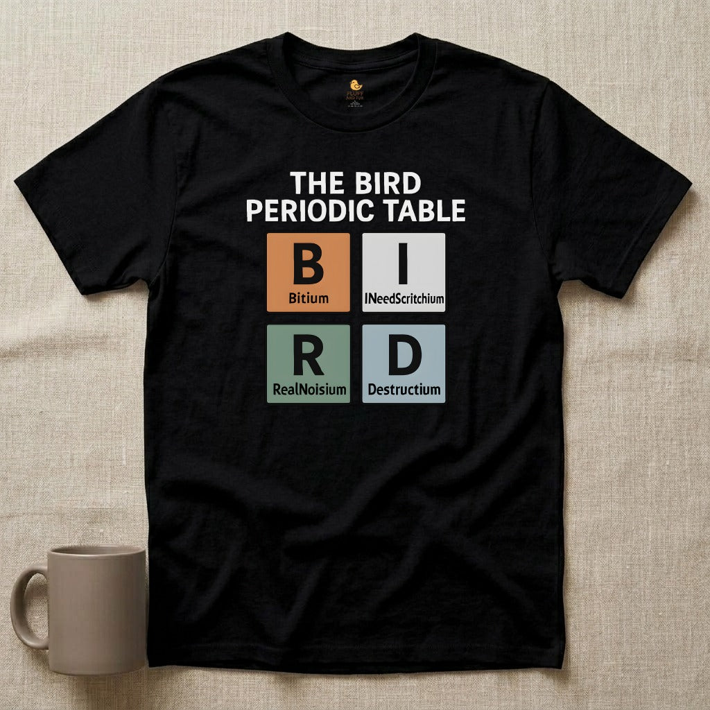 Bird Periodic Table Graphic T-Shirt
