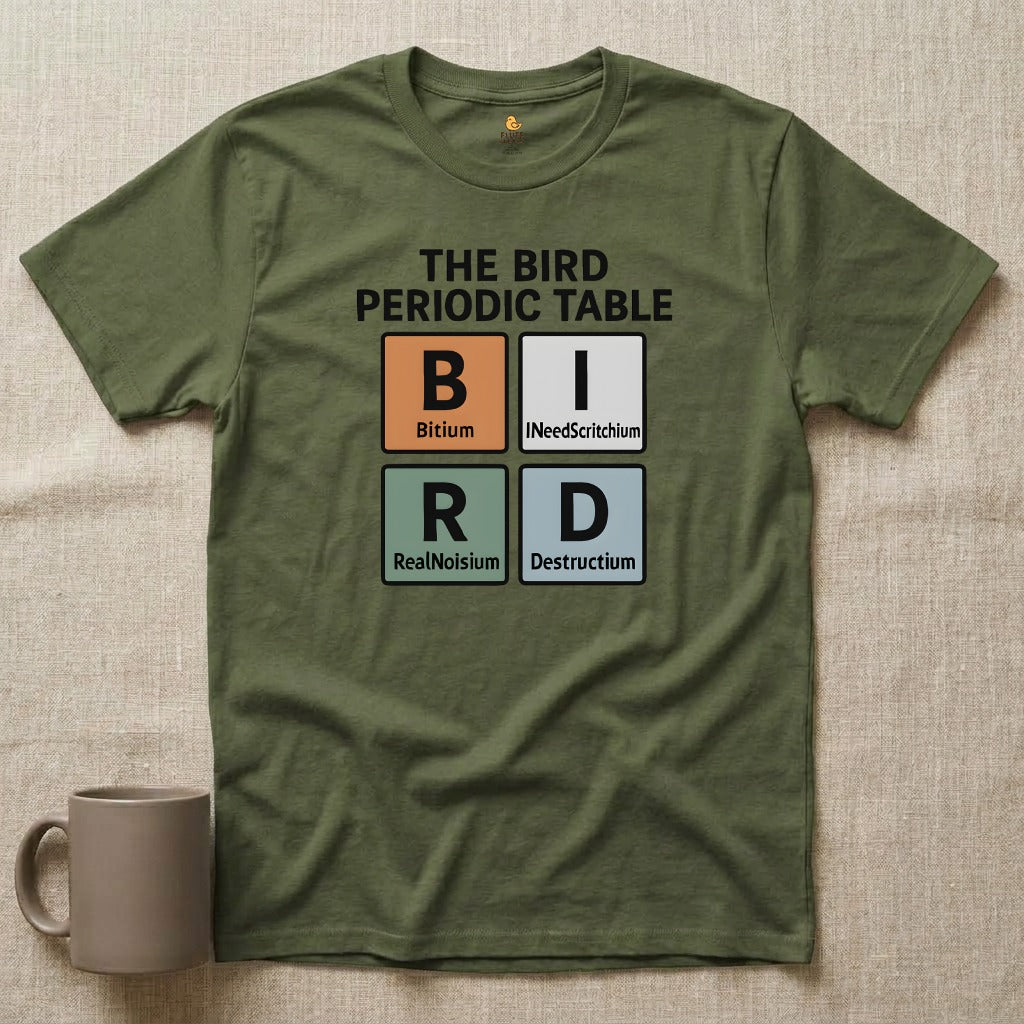 Bird Periodic Table Graphic T-Shirt