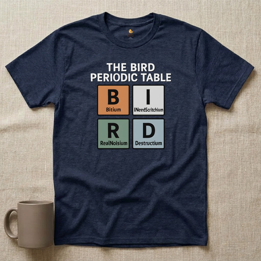 Bird Periodic Table Graphic T-Shirt
