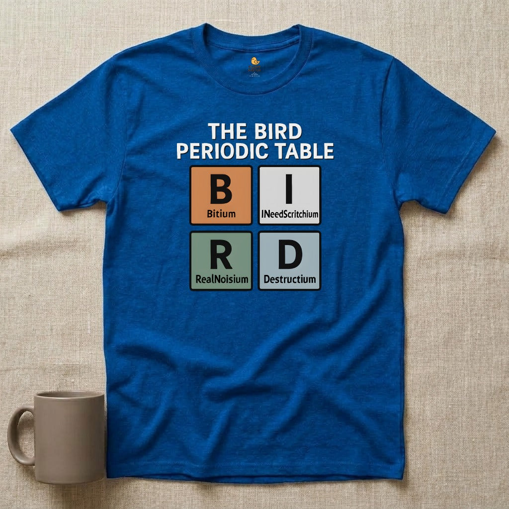Bird Periodic Table Graphic T-Shirt