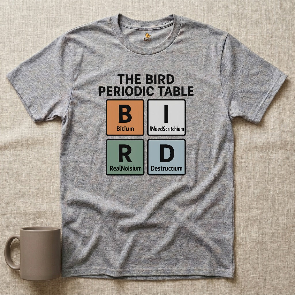 Bird Periodic Table Graphic T-Shirt
