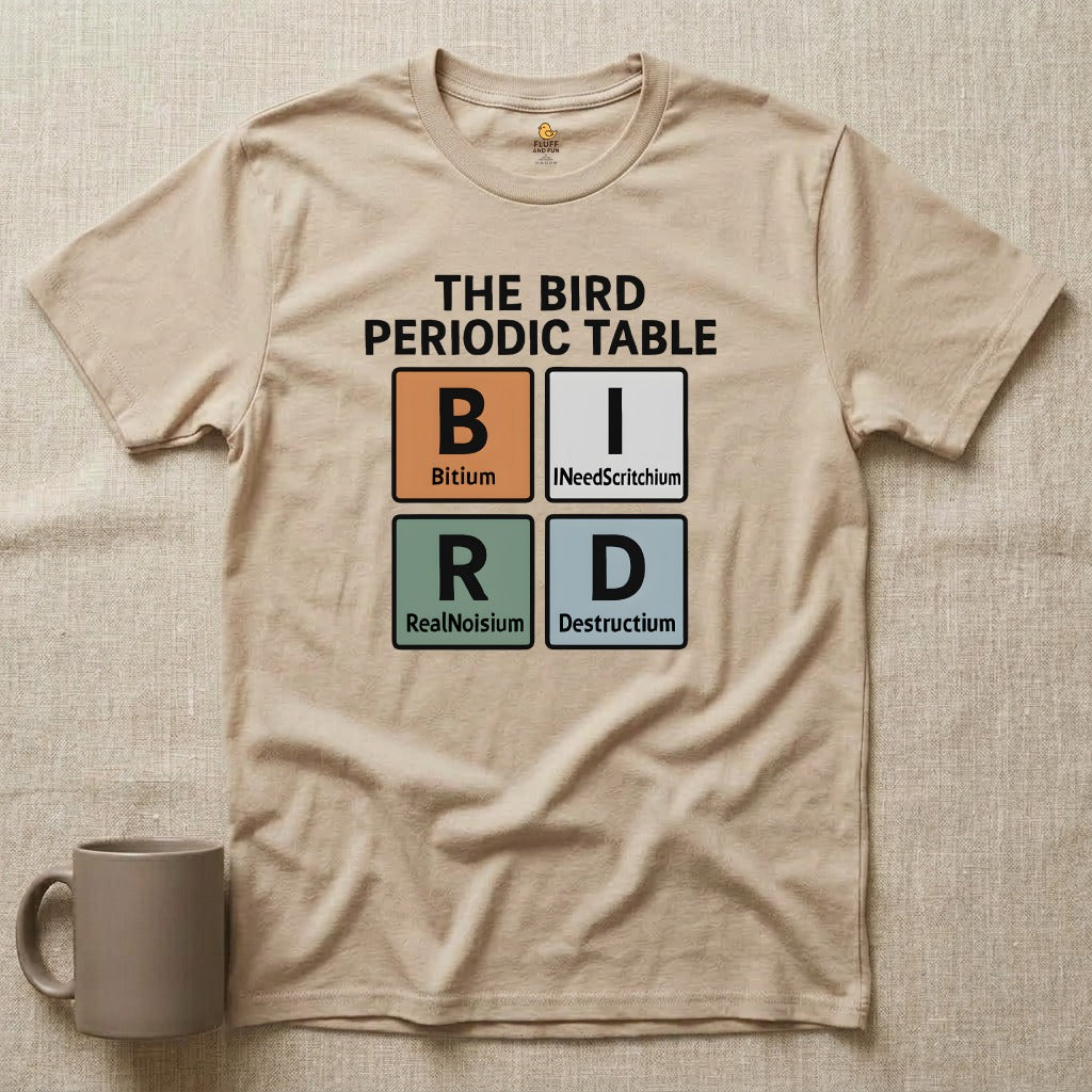 Bird Periodic Table Graphic T-Shirt