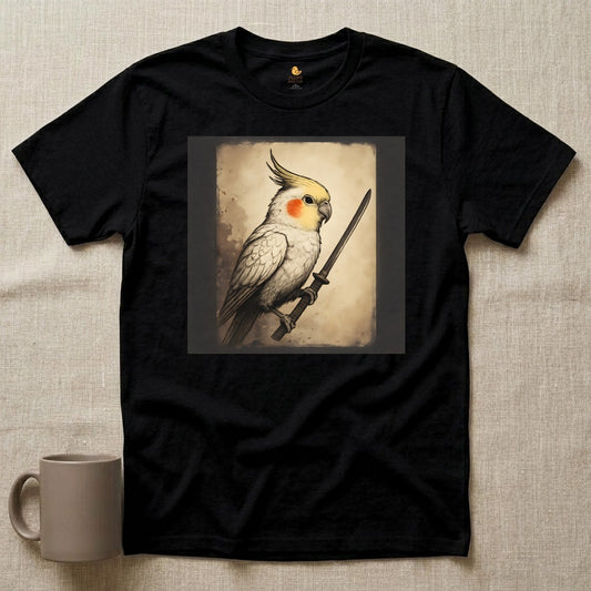 Katana Cockatiel on Parchment Paper