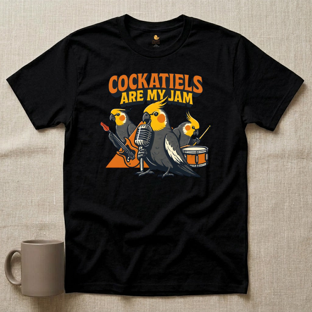 Cockatiel Rock Band T-Shirt