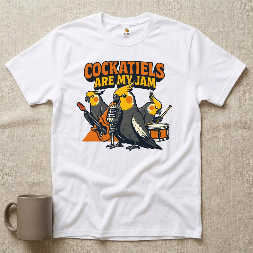 Cockatiel Rock Band T-Shirt