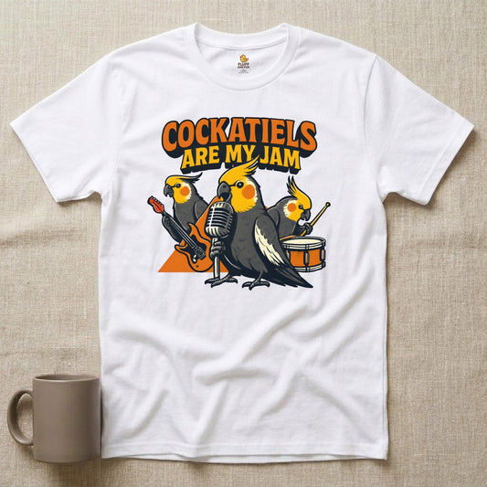 Cockatiel Rock Band T-Shirt