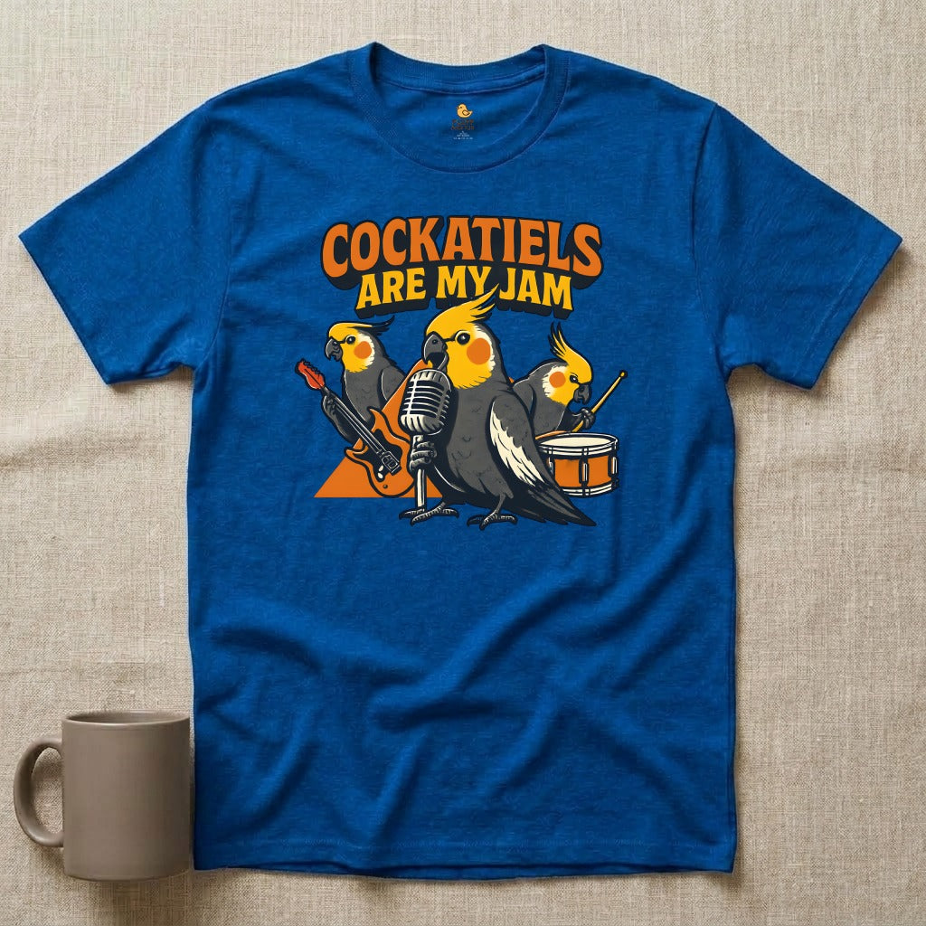 Cockatiel Rock Band T-Shirt