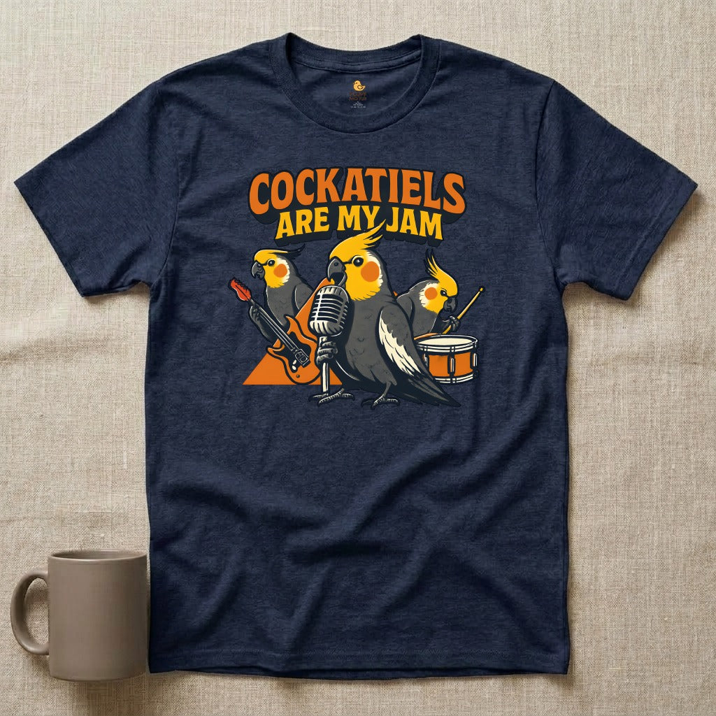 Cockatiel Rock Band T-Shirt