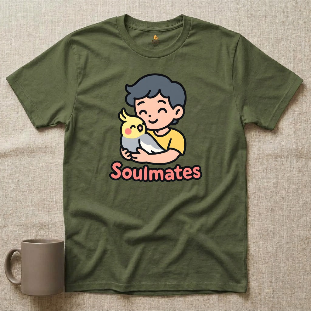 Soulmates - Man with Cockatiel