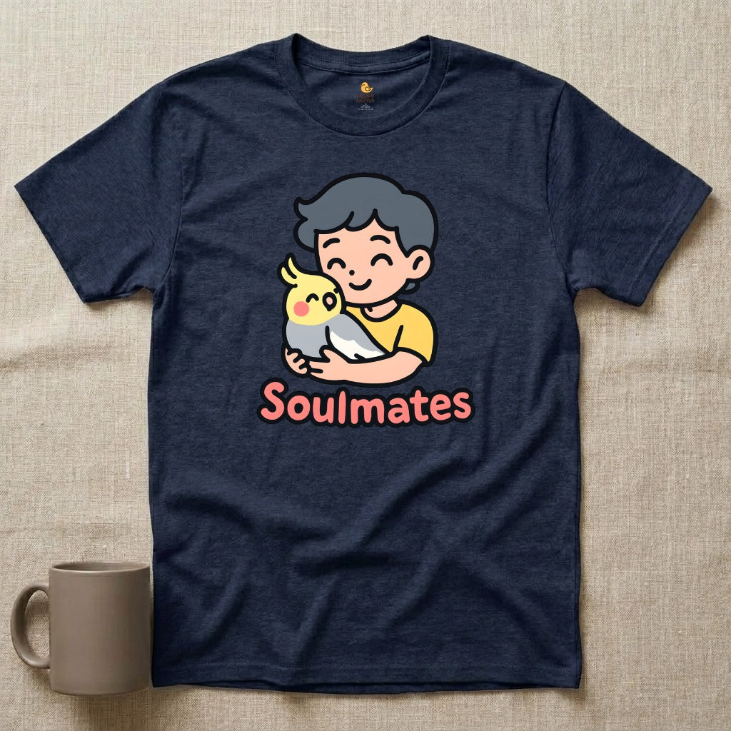 Soulmates - Man with Cockatiel