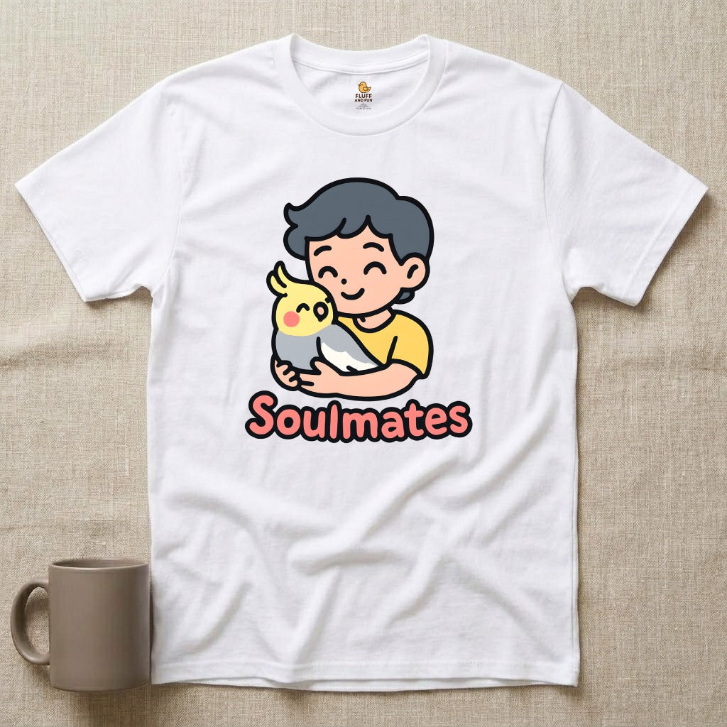 Soulmates - Man with Cockatiel
