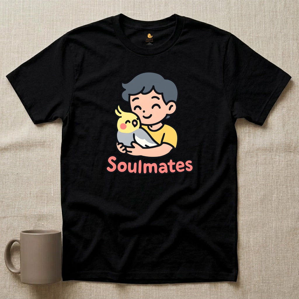 Soulmates - Man with Cockatiel