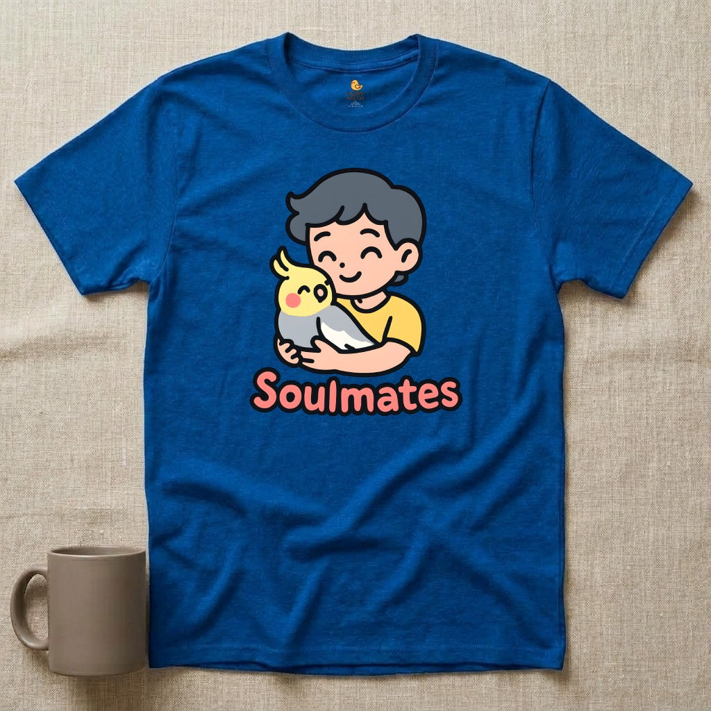 Soulmates - Man with Cockatiel