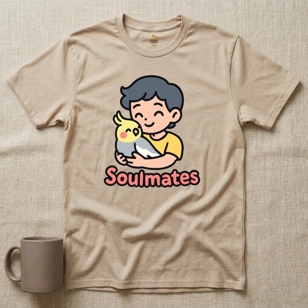 Soulmates - Man with Cockatiel