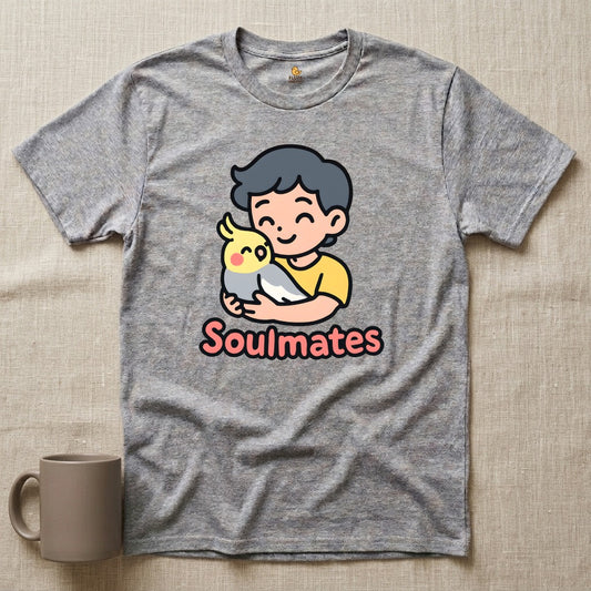 Soulmates - Man with Cockatiel