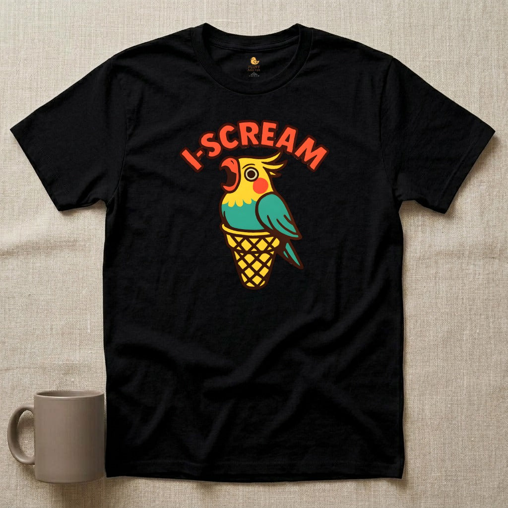 I-Scream Cockatiel Parrot Ice Cream T-Shirt