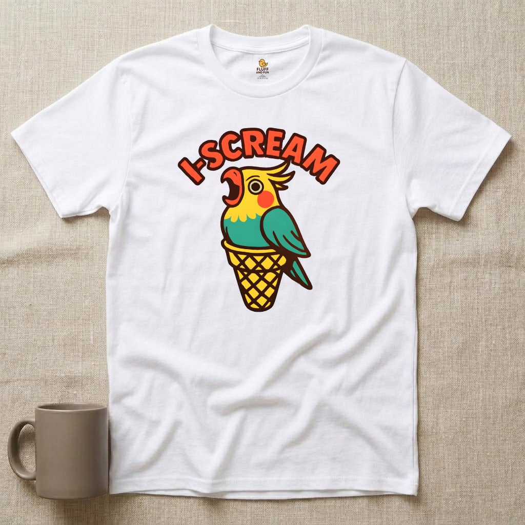 I-Scream Cockatiel Parrot Ice Cream T-Shirt