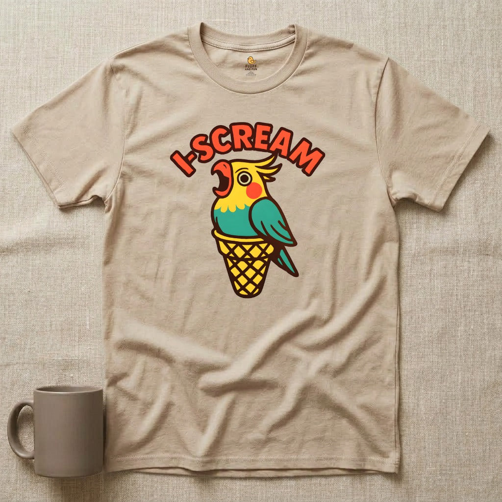 I-Scream Cockatiel Parrot Ice Cream T-Shirt