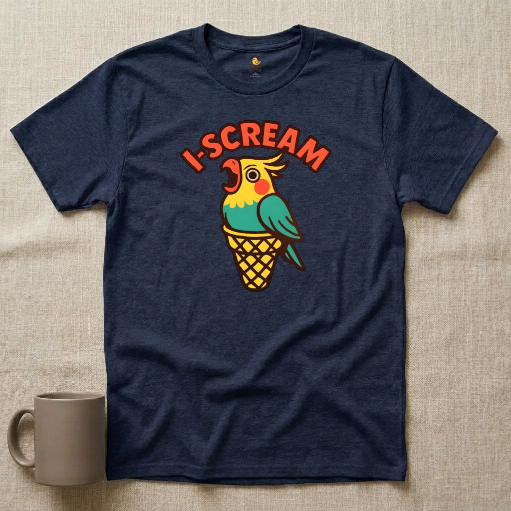 I-Scream Cockatiel Parrot Ice Cream T-Shirt