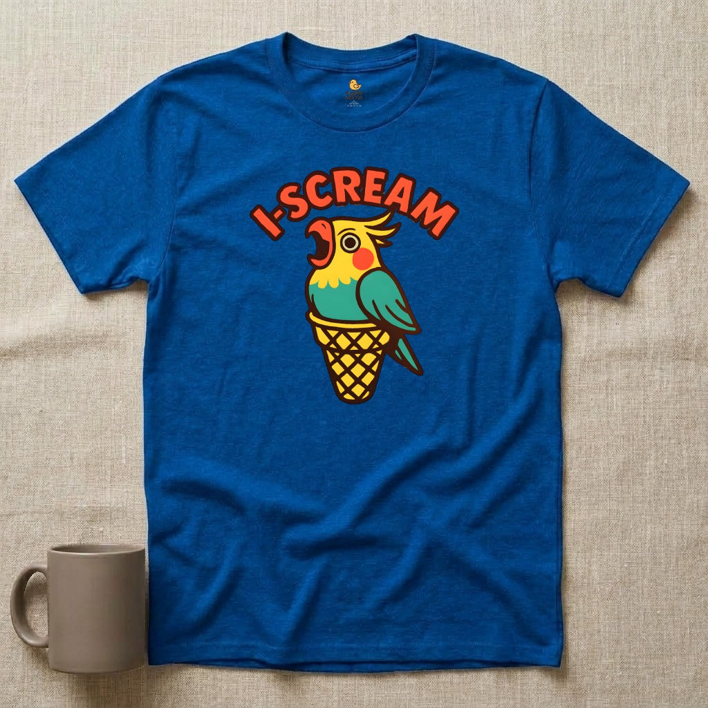 I-Scream Cockatiel Parrot Ice Cream T-Shirt