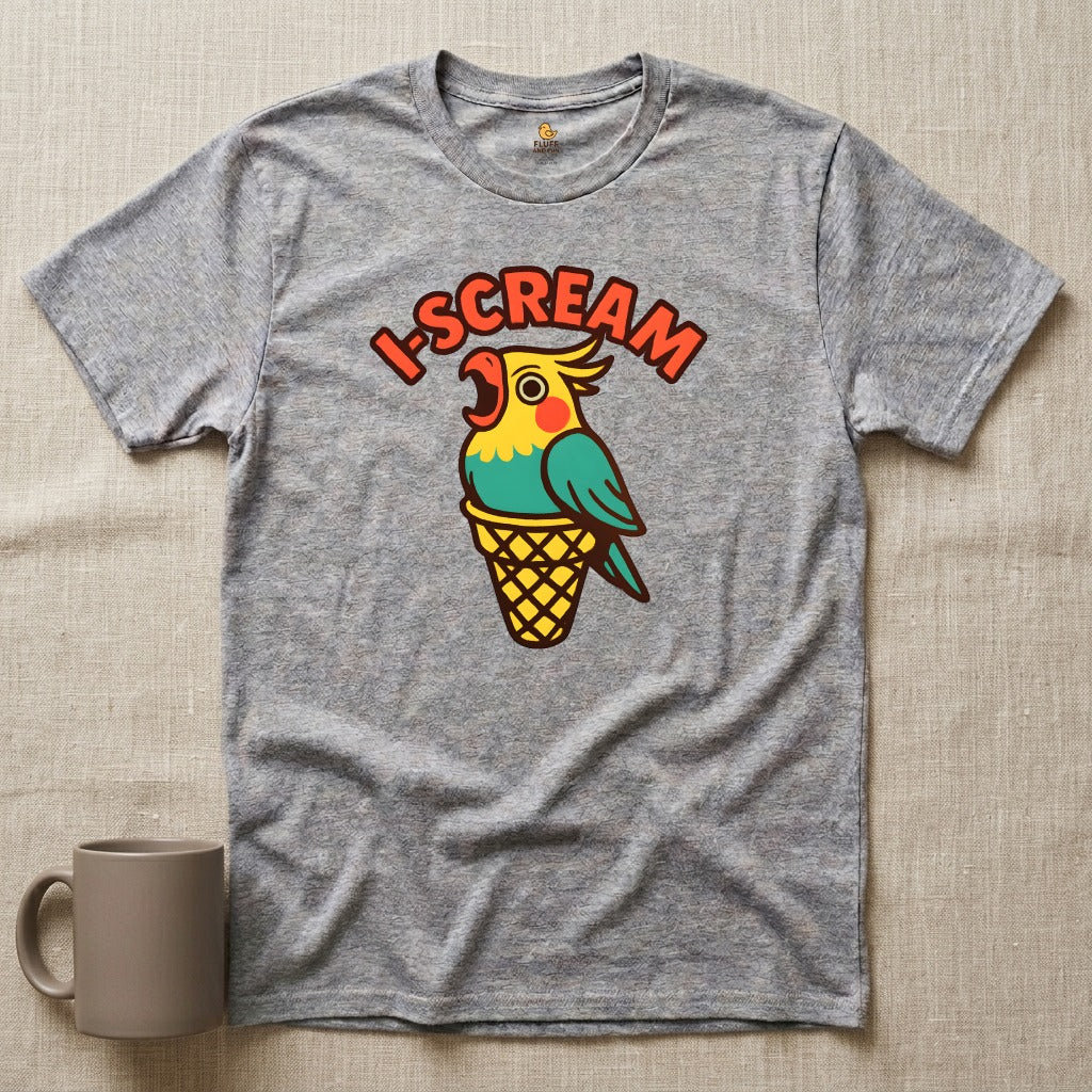 I-Scream Cockatiel Parrot Ice Cream T-Shirt
