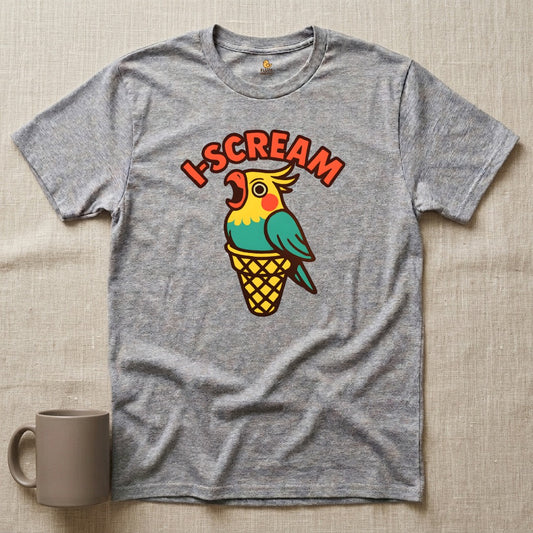 I-Scream Cockatiel Parrot Ice Cream T-Shirt