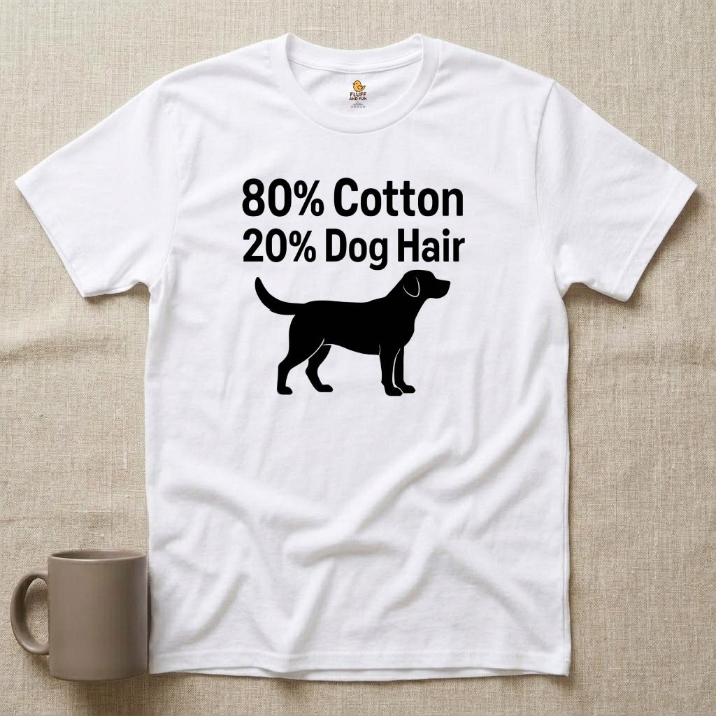 80% Cotton, 20% Dog Hair