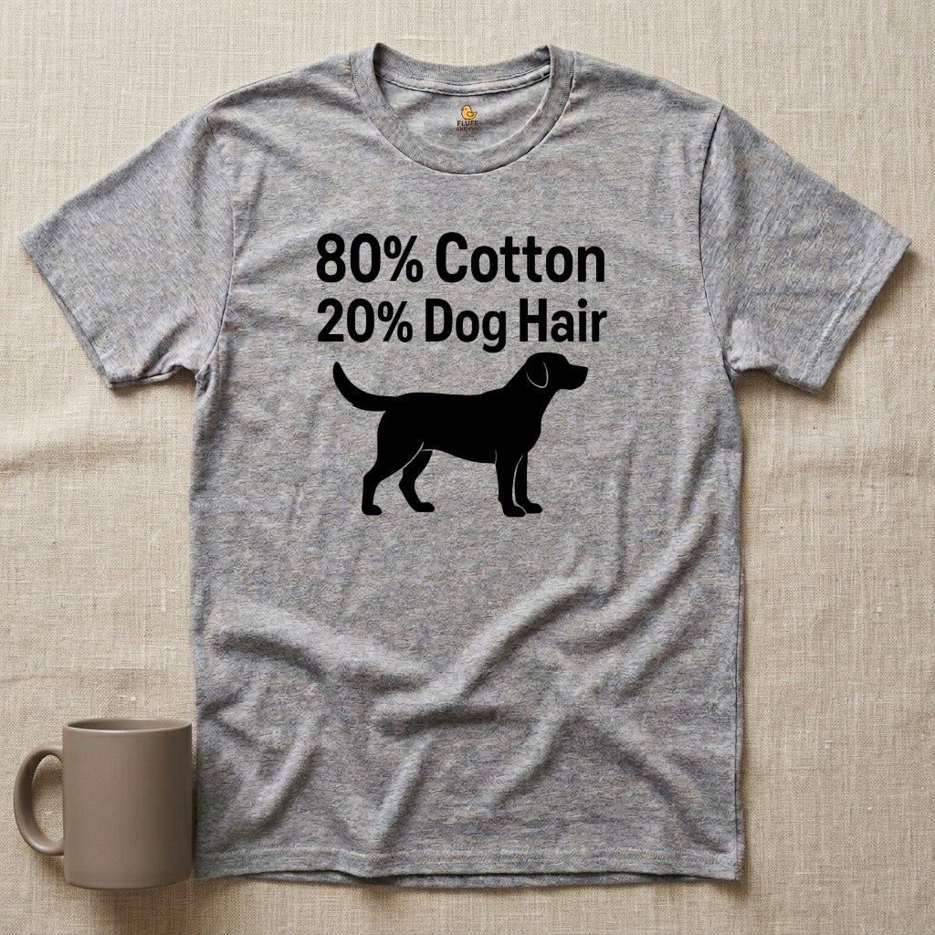 80% Cotton, 20% Dog Hair