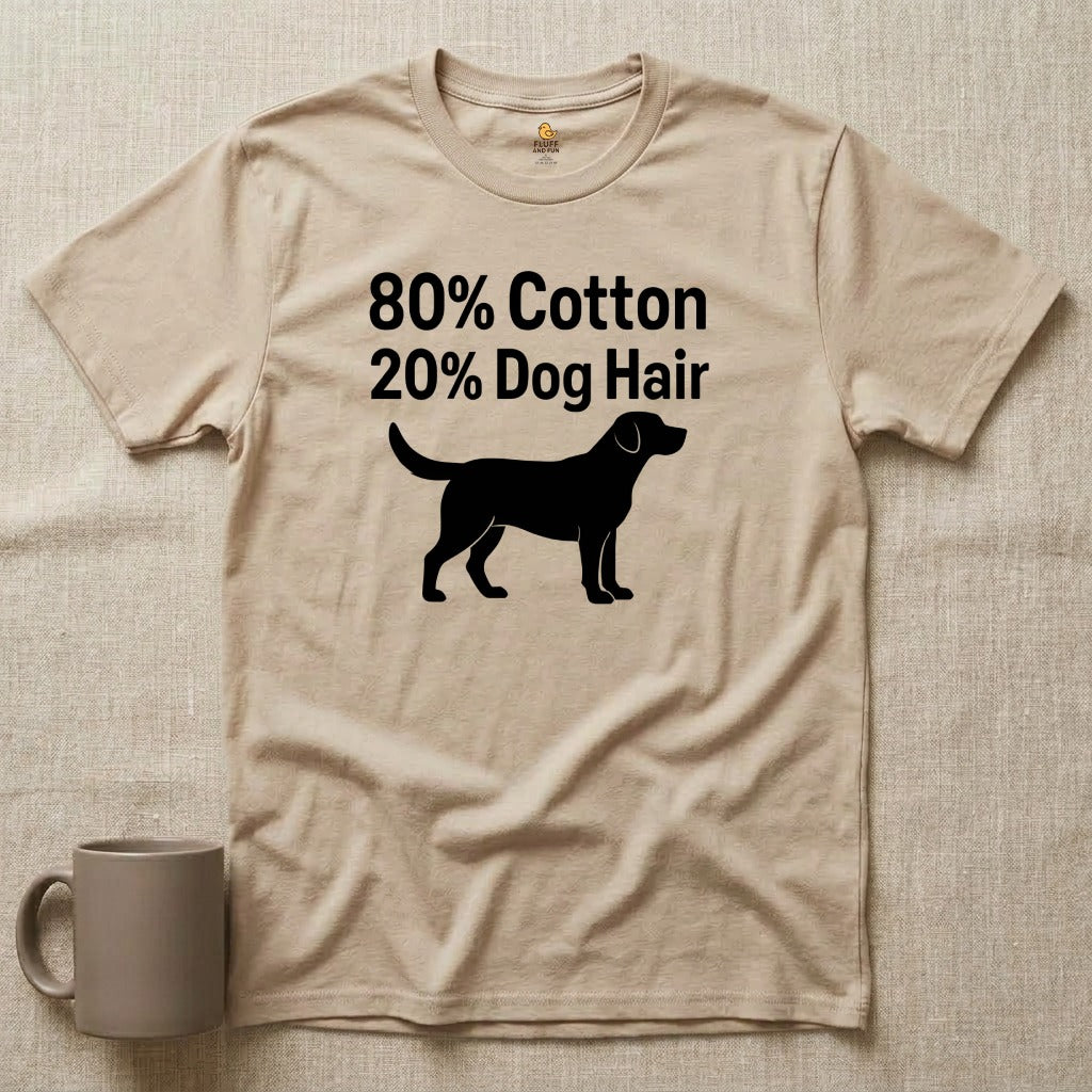 80% Cotton, 20% Dog Hair