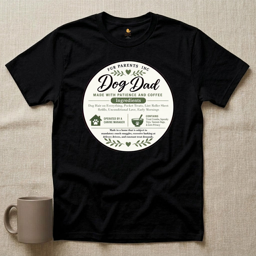 Dog Dad Ingredient Label