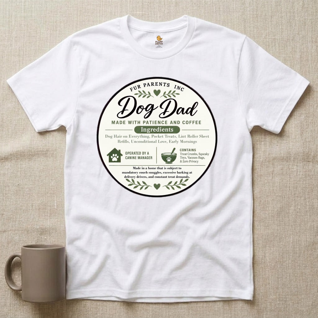 Dog Dad Ingredient Label