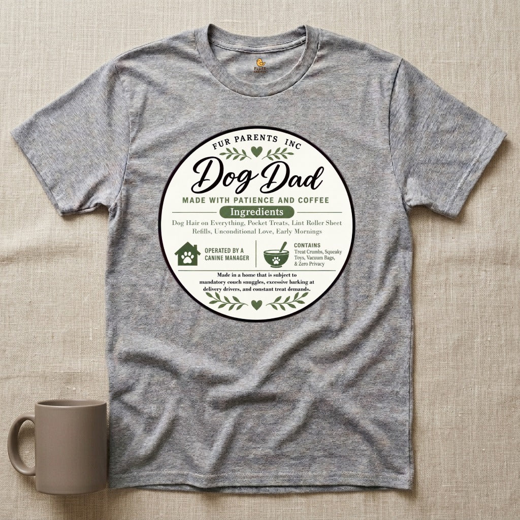 Dog Dad Ingredient Label