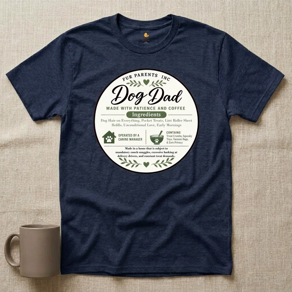 Dog Dad Ingredient Label