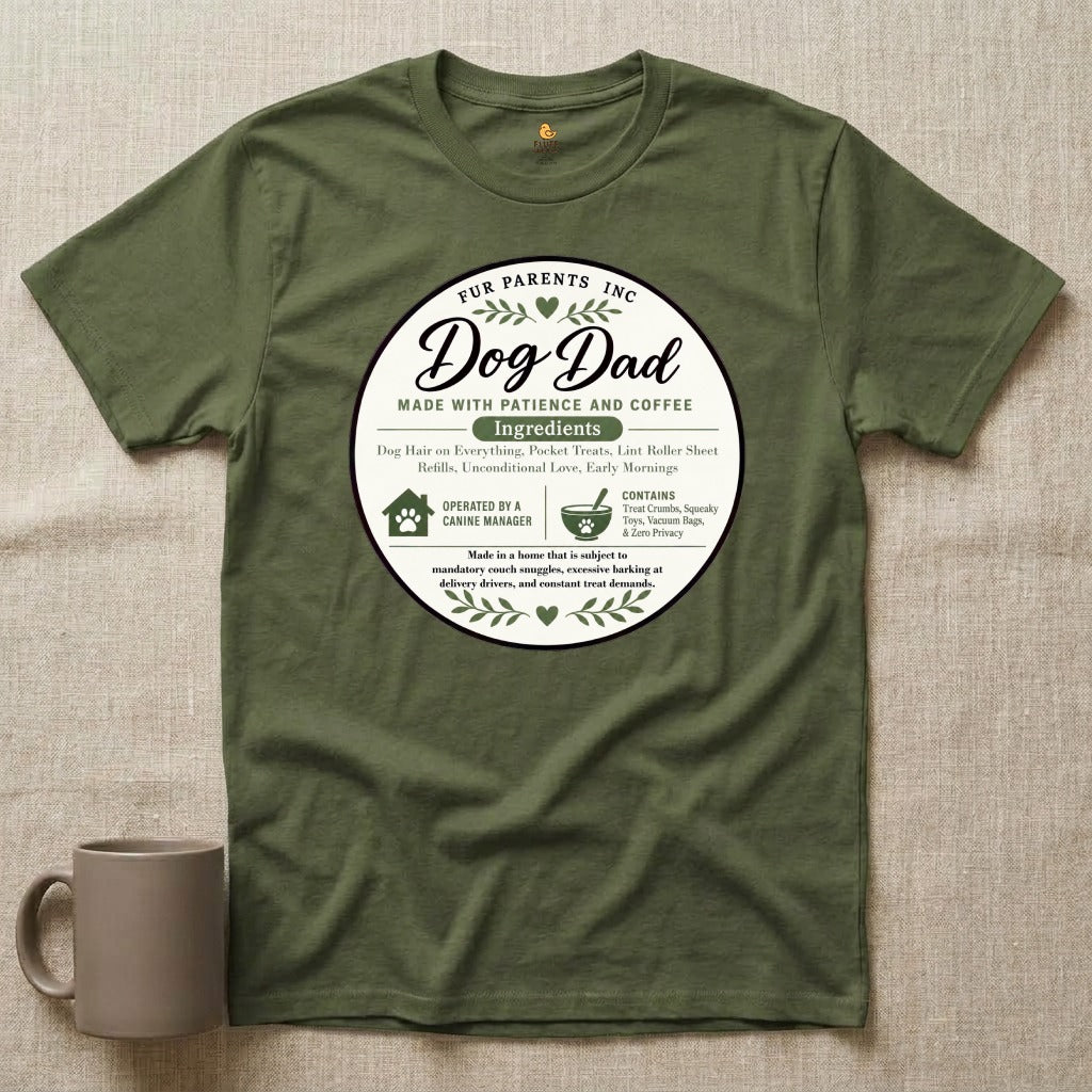 Dog Dad Ingredient Label