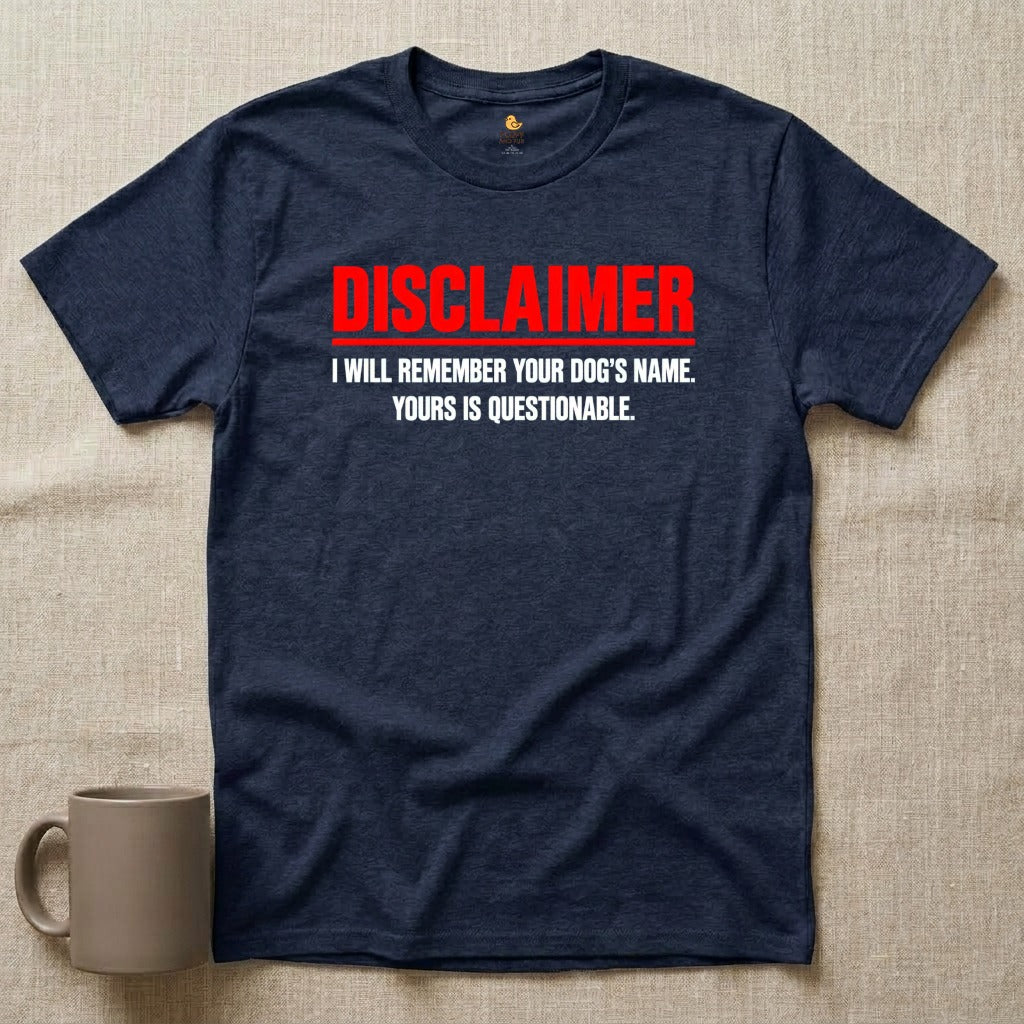 Dog Name Disclaimer