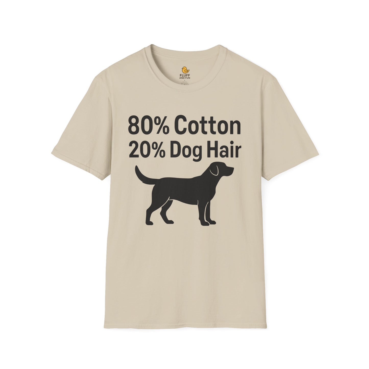 80% Cotton, 20% Dog Hair