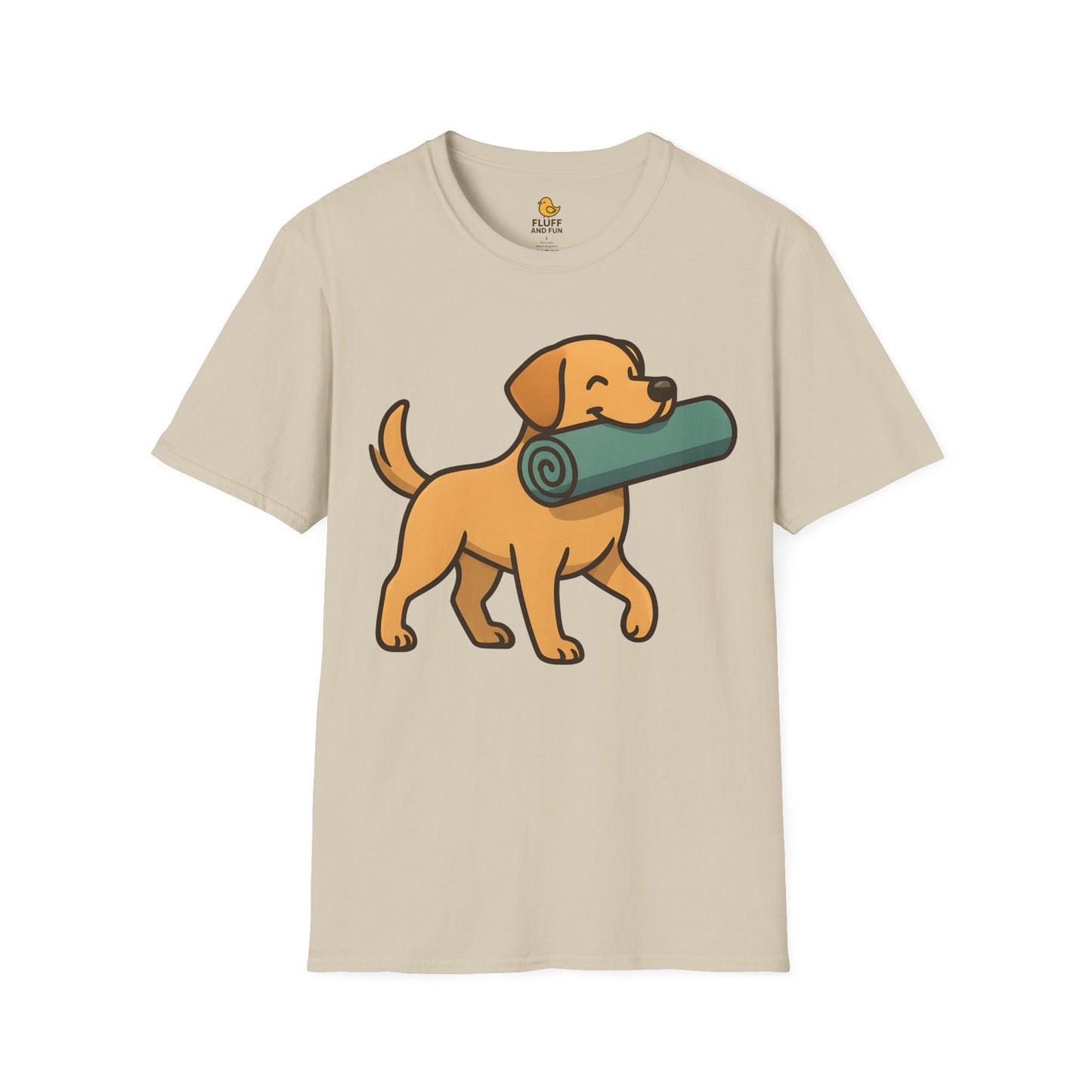 Dog with Yoga Mat