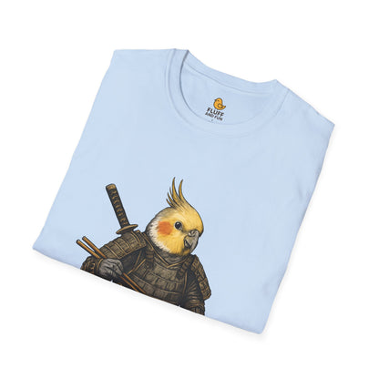 Samurai Cockatiel Eating Sushi
