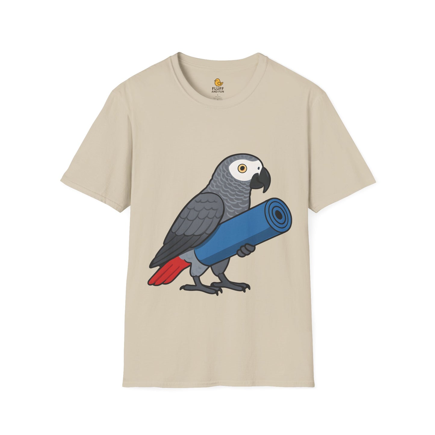 Parrot with Yoga Mat