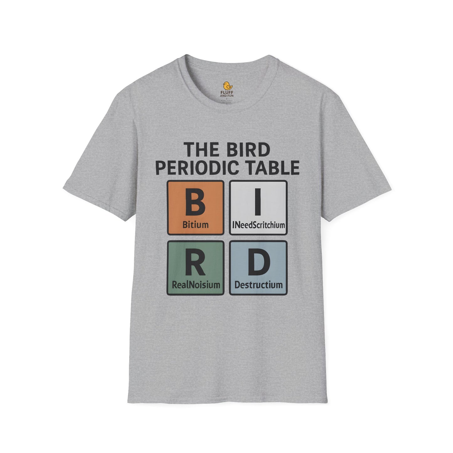 Bird Periodic Table Graphic T-Shirt