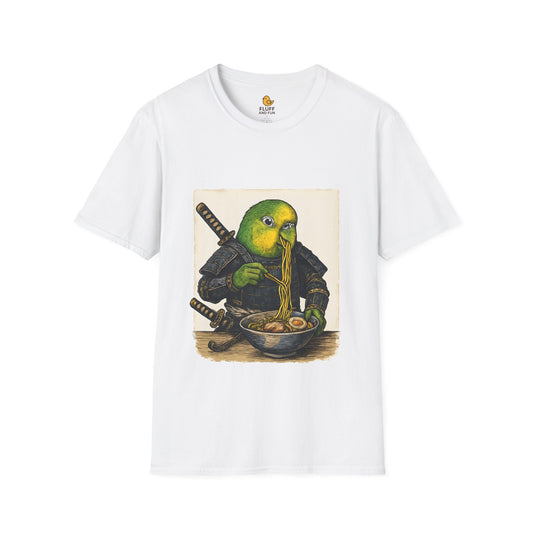 Samurai Conure Eating Ramen