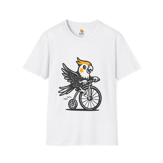 Cockatiel on a Bicycle