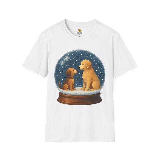 Cartoon Dogs in Snow Globes
