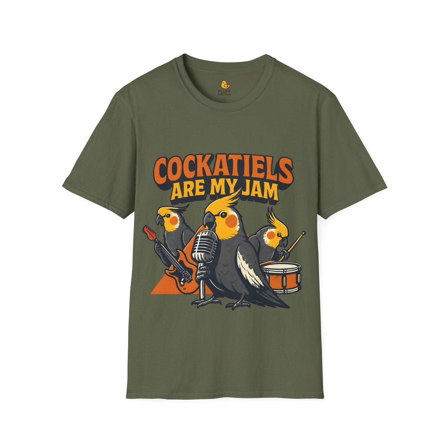 Cockatiel Rock Band T-Shirt