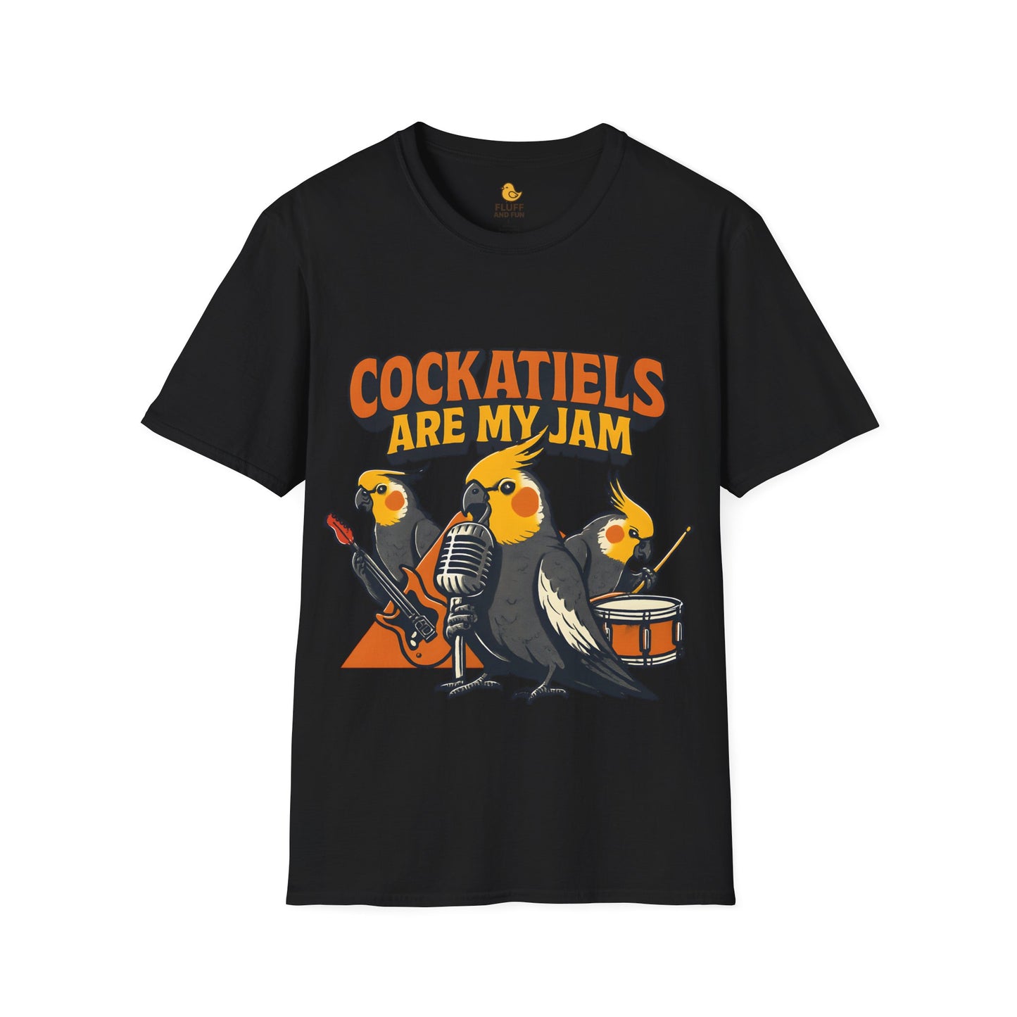 Cockatiel Rock Band T-Shirt