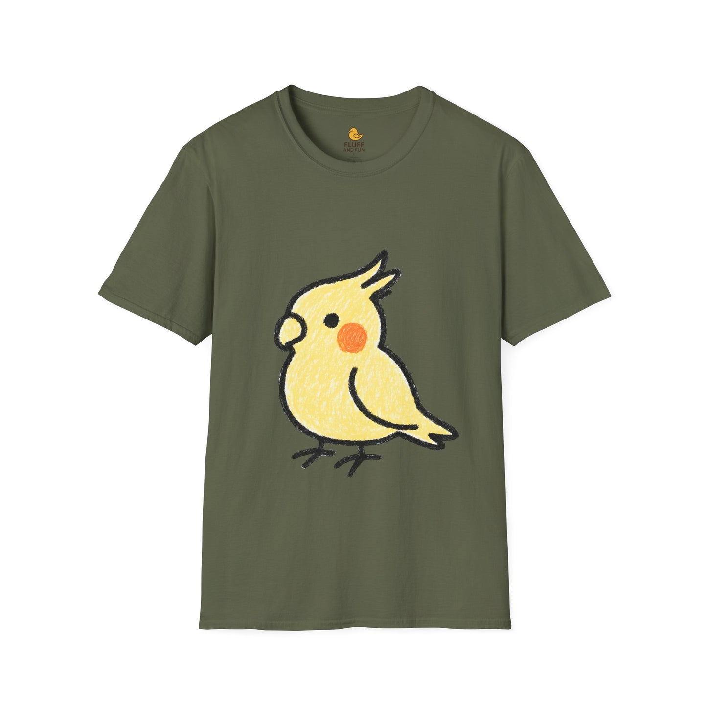 Yellow Cockatiel Kid Drawing