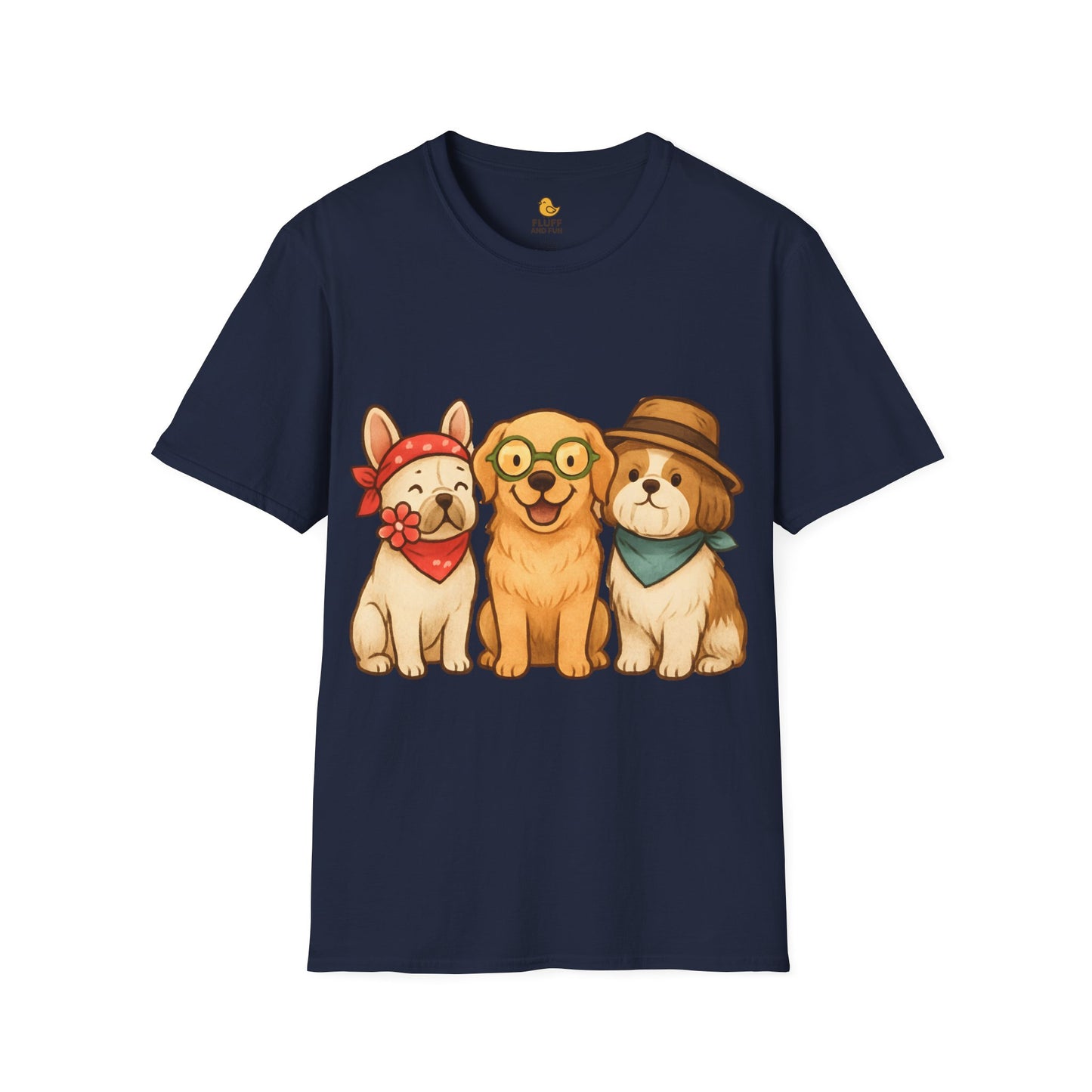 3 Dogs in Outfits