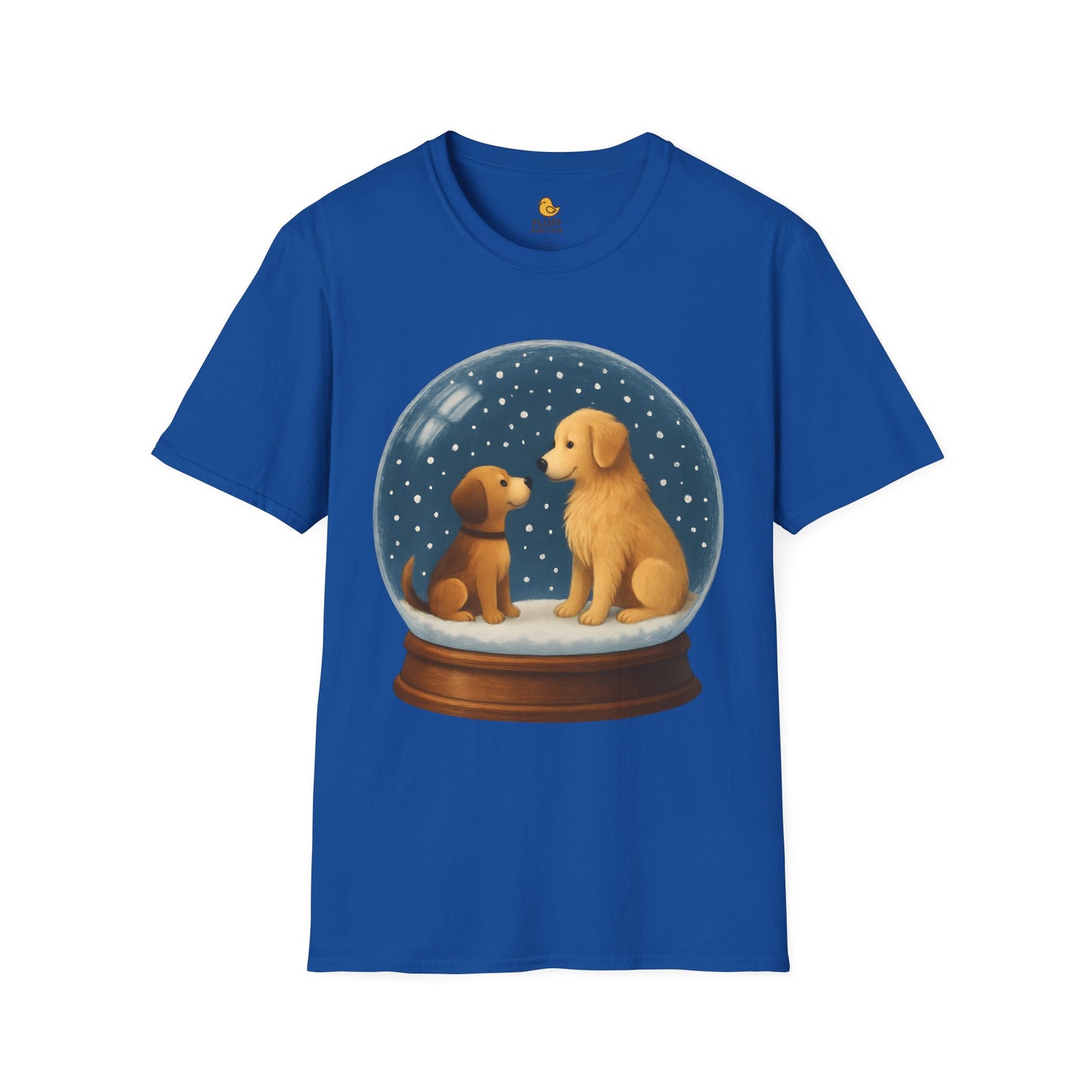 Cartoon Dogs in Snow Globes